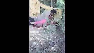Indian outdoor sex of cheap slut caught by voyeur