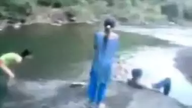 Public Full Nude River Bath.