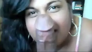 Big boobs girl sucking her lover’s big cock