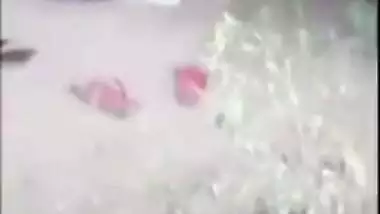 Tamil couple banging outdoor in a jungle gets caught on a , desi sex mms