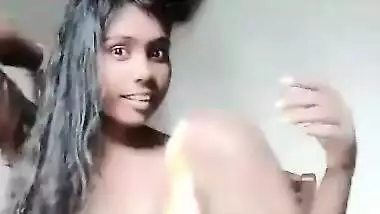 Shy Indian girl showing her boobs on cam