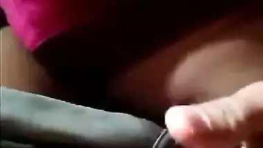 Desi girl Kajal playing with cock and cum shot in her hand 2