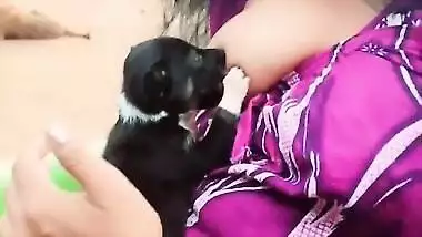 Mallu breastfeeding dog TikTok video