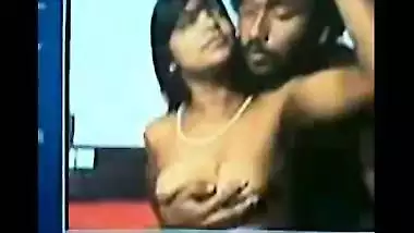Black busty man and teen girl