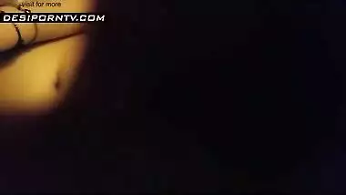 Indian Super Hot n Sexy Desi Wife Boob Press & Pussy Show HD video