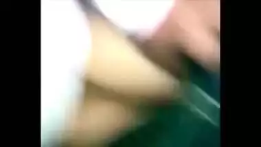 Desi indian girl in jeans fucking on chair