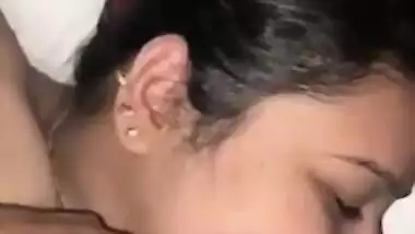 Shy chubby Desi girl gives a nice blowjob to her best friend MMS