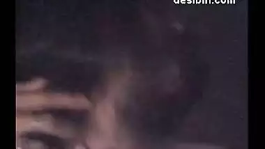 Desi bhabhi enjoying her first time sex video on a webcam with her lover