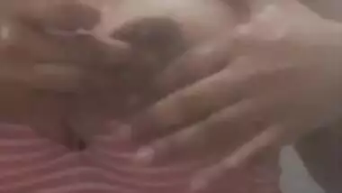 Desi Sexy Girl making Fingering video for Lover Part 1