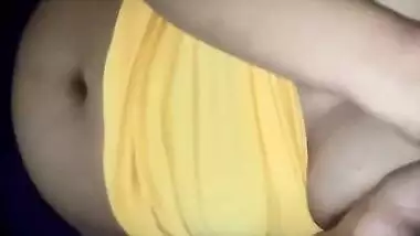 Big boobs desi wife blowing and handjob hubby’s cock part 3