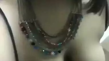 Desi bhabi show her bog boob selfie cam video