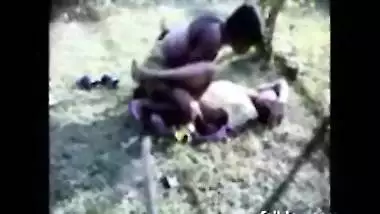 Village couple outdoor fun