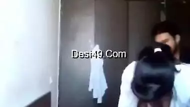 Indian girl in white shirt gives sexual pleasure to loved man on cam