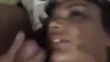 Crazy Lankan Girl blowjob and Bf Cum on her Face