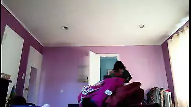 Spying on matured desi aunty dressing in bedroom