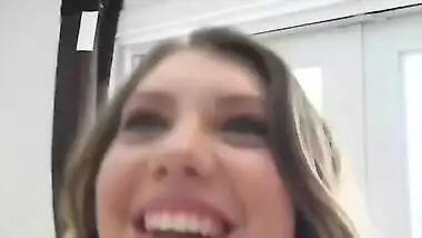 Stunning In Pink College Ex Elena Koshka Outdoor Blowjob