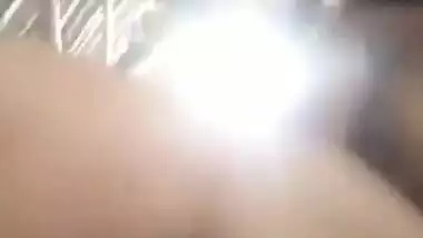 Horny Guwahati village girl dildoing pussy with bamboo