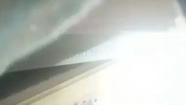 Mom wearing bra after showing her big boobs