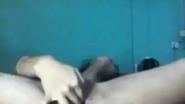 XXX shooting of Indian fingering her shaved XXX pussy stimulating clit