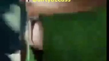 Homely housewife strips saree and shows naked boobs