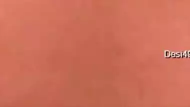 It is a close-up video of the Desi man filming wife's vagina