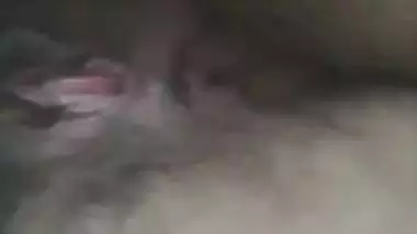 Indian nude girl shows her hairy wet pussy