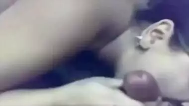 Hot Desi Milf With Lovely Melons Giving Great Blowjob