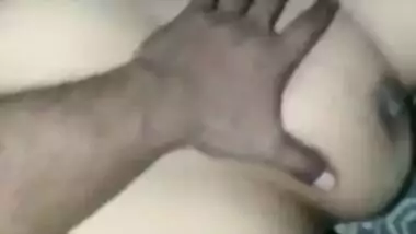 Fat Desi college girl shows off saggy boobs during XXX pussy-nailing
