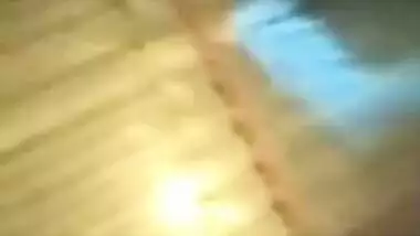 Desi woman pulls sari up and man tips his hand kissing XXX tits