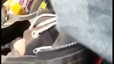 Desi lover romance in car outdoor
