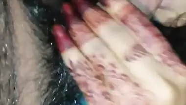 Newly married wife blowjob to her husband