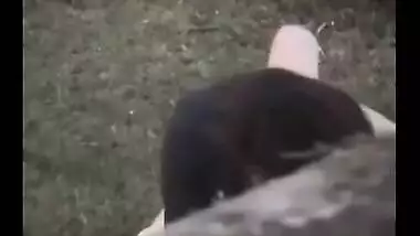 Chubby girl enjoys outdoor sex and gets her big ass fucked