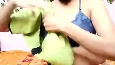Village Girls showing her boobs and pussy