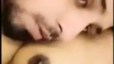 Desi cute couple full naked on bed after fuck