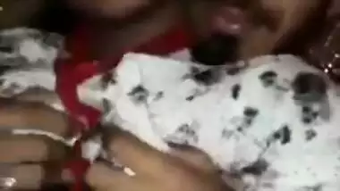 Indian chick kisses her sex partner and allows him to touch XXX tits