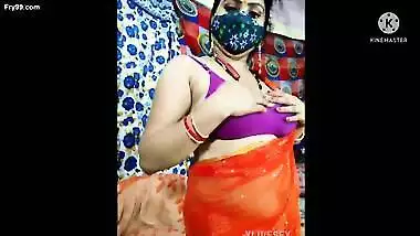 Beautiful Indian bhabhi showing her undergarments and sexy figure