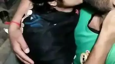Cute Punjabi Couple Kissing