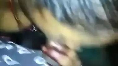 Mature Randi aunty giving blowjob to her young customer